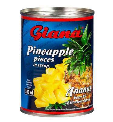 Ananas komadi u slatkom naljevu 580g